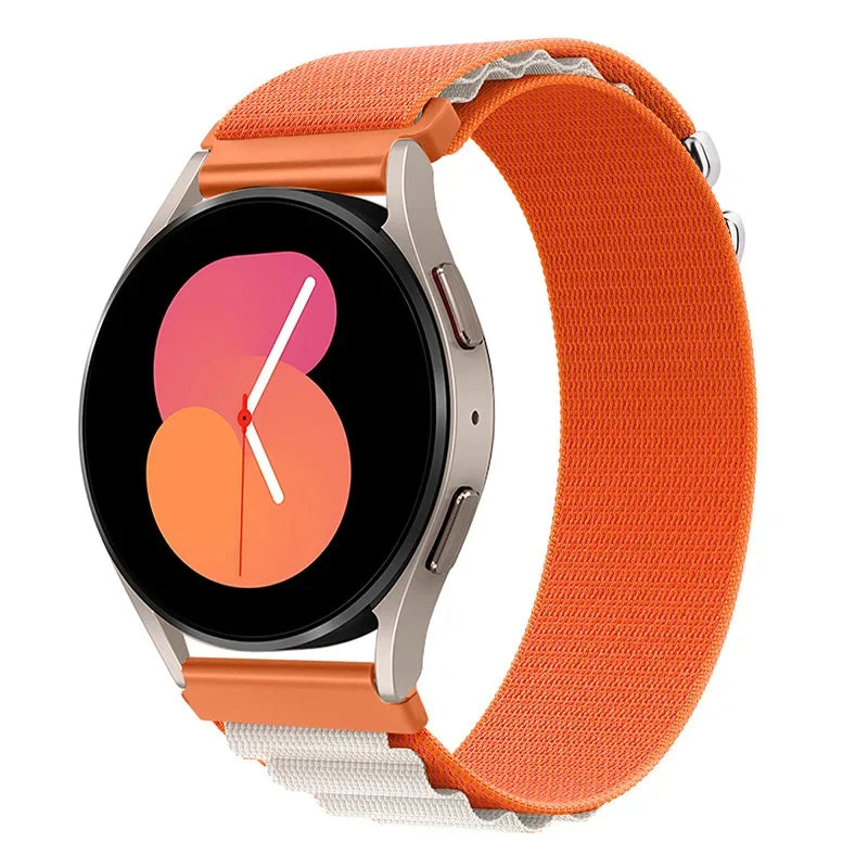 20mm 22mm Nylon Alpine Strap for Samsung Watch 7 6 5 Classic Bracelet Wristband for Huawei Watch 5/4/GT6-5 Pro 46mm Amazfit GTR