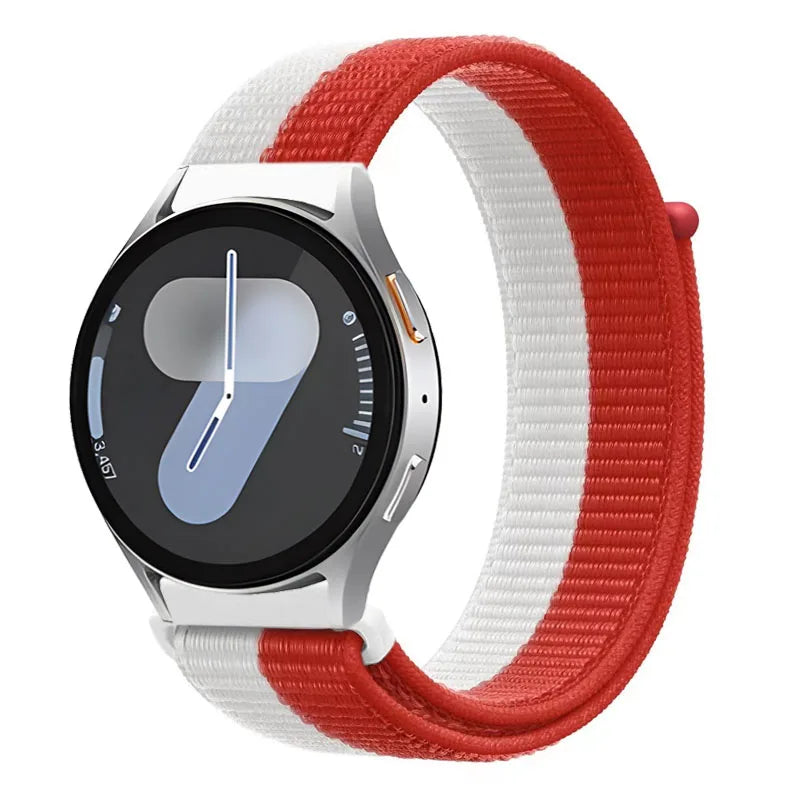 20mm 22mm Nylon Strap for Samsung Galaxy Watch 7/6/5/4 Huawei Watch 5/GT5/4/3 Pro 46mm Breathable Band for Garmin 970 965 955 55