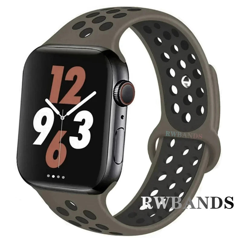 Sport band for Apple Watch band 46mm 44mm 40mm 42mm 38mm 41mm 45mm Breathable band Apple Watch Series 10 9 8 7 6 SE 5 3 Ultra 2 49mm