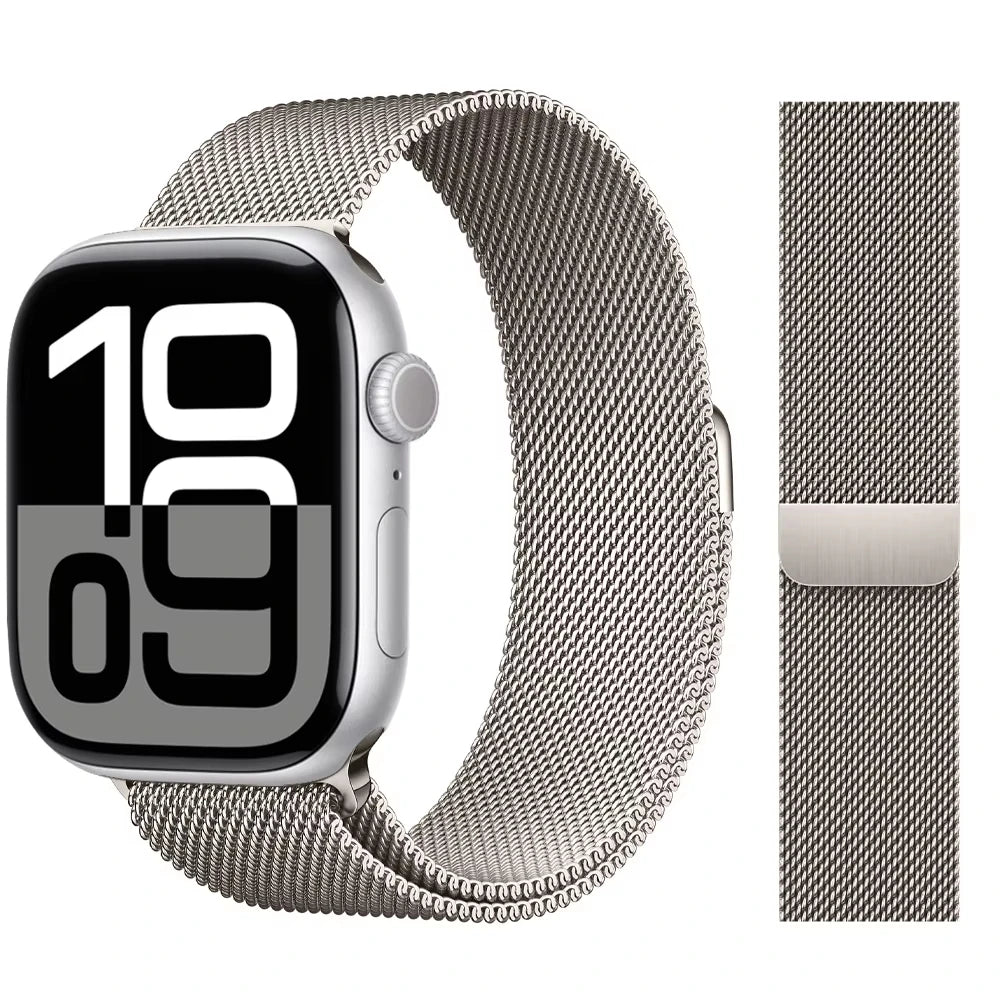 Milanese Loop band For Apple Watch band 11 42mm 46mm 44mm 40mm 41mm 45mm 49mm bands Apple Watch Series 10 9 8 7 6 Se3 Ultra 3 2
