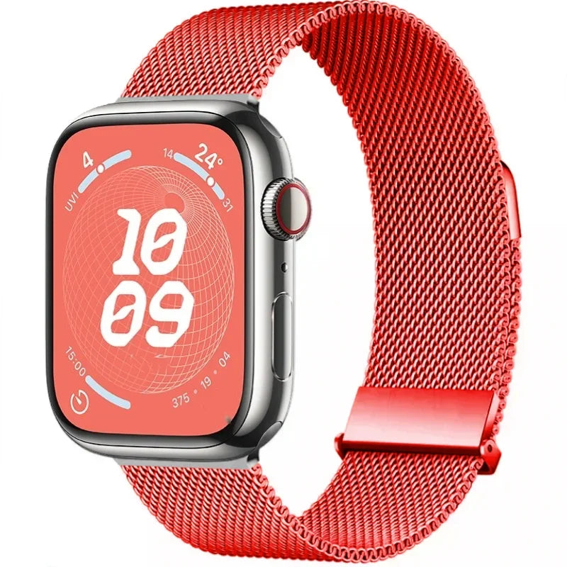 Metal Milanese band For Apple Watch Ultra 2 49mm 11 10 9 8 7 Magnetic band Apple Watch 6 5 SE 46mm 45mm 41mm 44mm 40mm 42mm