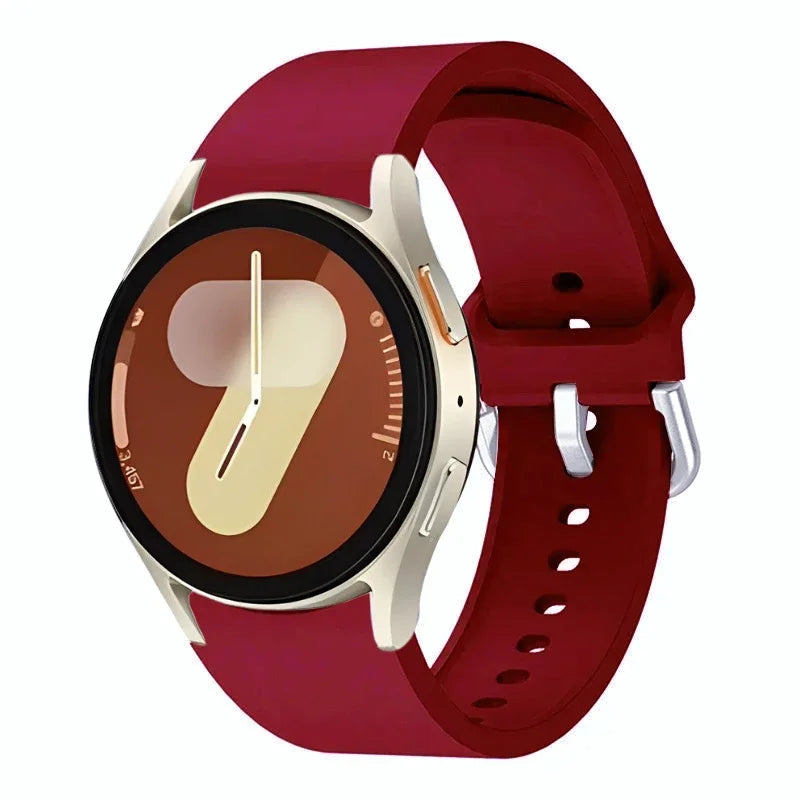 Original Silicone Strap For Samsung Galaxy Watch 7/6/5/4 44mm 40mm 5 Pro Sports Bracelet Galaxy Watch 6 4 Classic 47mm 43mm Band