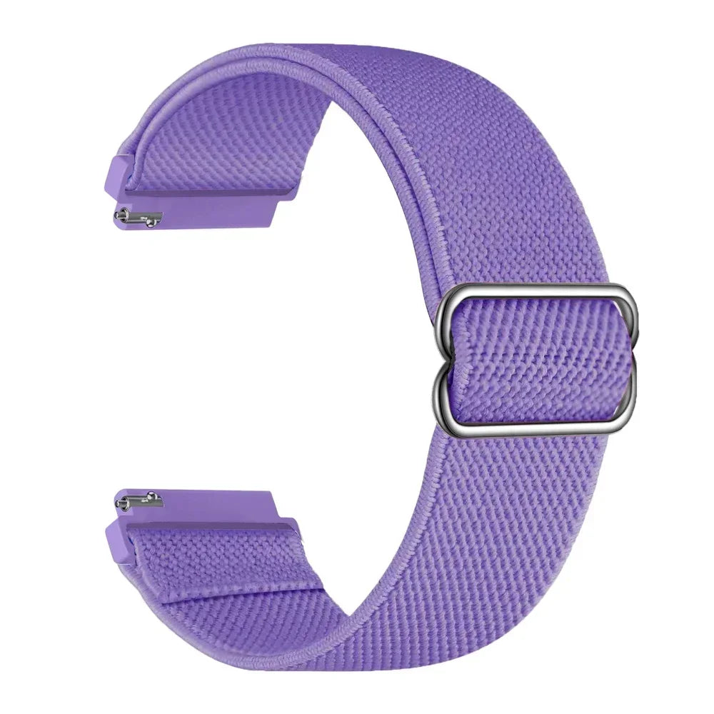 20mm 22mm Elastic Nylon Loop Strap for Samsung Galaxy Watch 4 5 6 7 40/44mm Pro Calssic 42/46mm Band Huawei Gt2/3 Amazfit Gts2/4