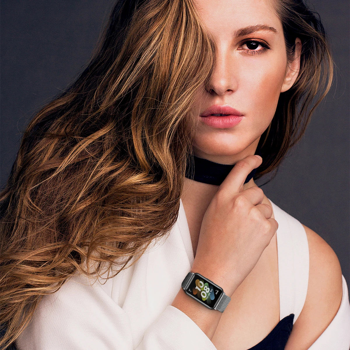 Metal Strap for Samsung Galaxy Watch Fit 3 Stainless Steel Bracelet Magnetic Milanese Loop Watchband for Galaxy Fit3 Accessories