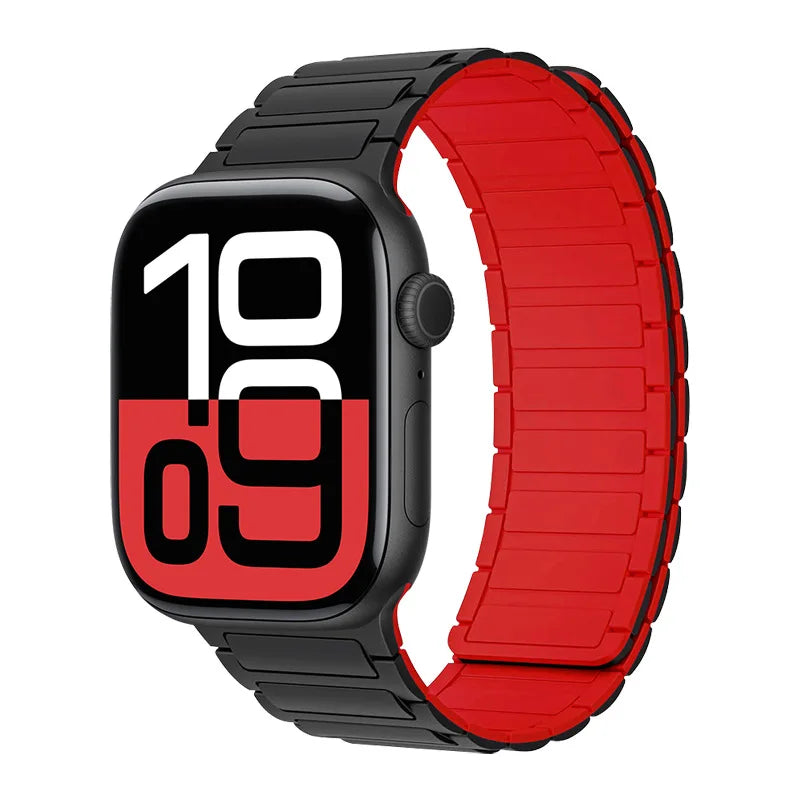 Magnetic Silicone band for Apple Watch Ultra 3 2 49mm 46mm 42mm 45mm 44mm 40mm 41mm band Apple Watch Series 11 10 9 8 7 6 SE band