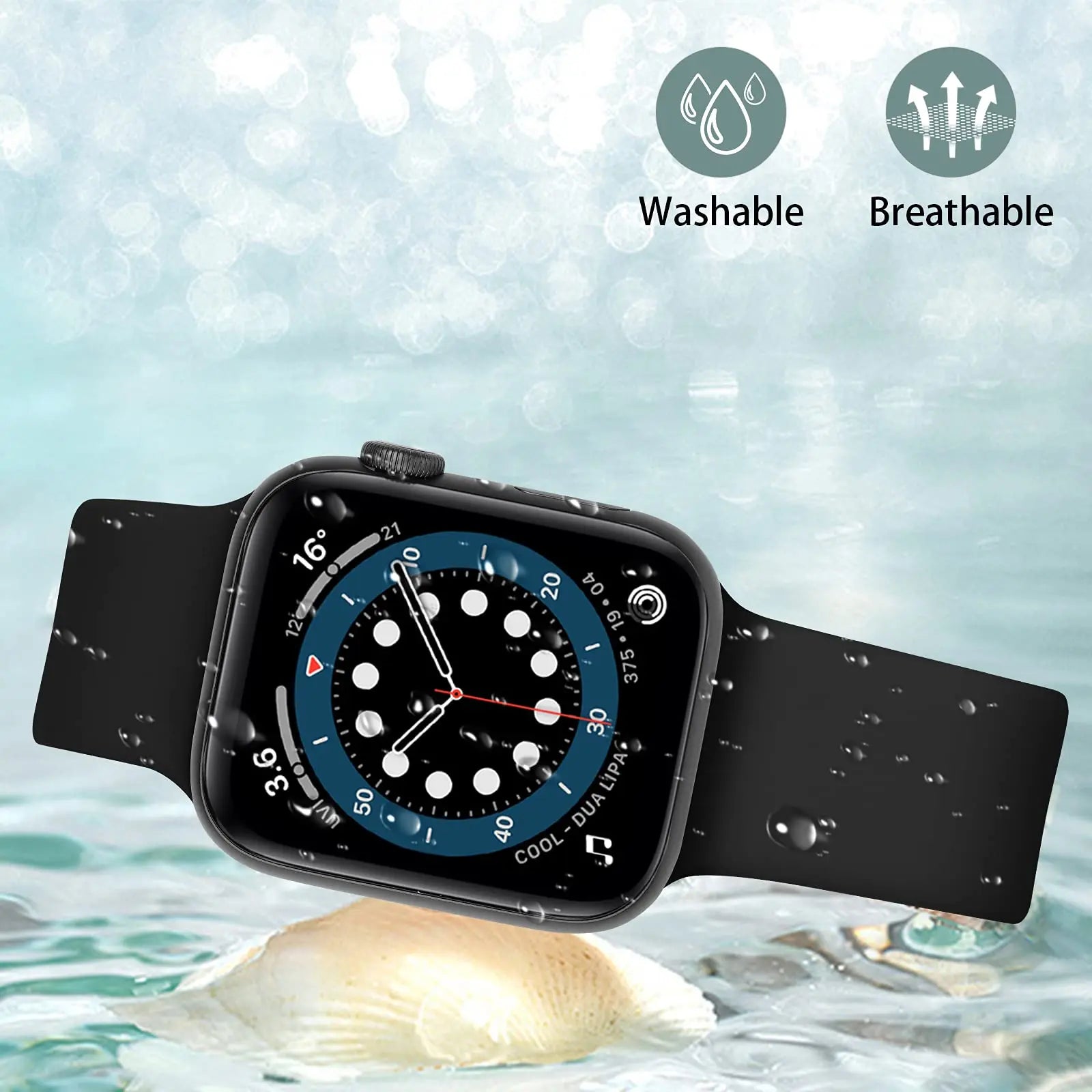 Silicone band For Apple Watch band 40mm 44mm 45mm 41mm 49mm 42mm 44mm 45mm watch band Apple Watch Series 8 7 6 5 4 3 SE Ultra