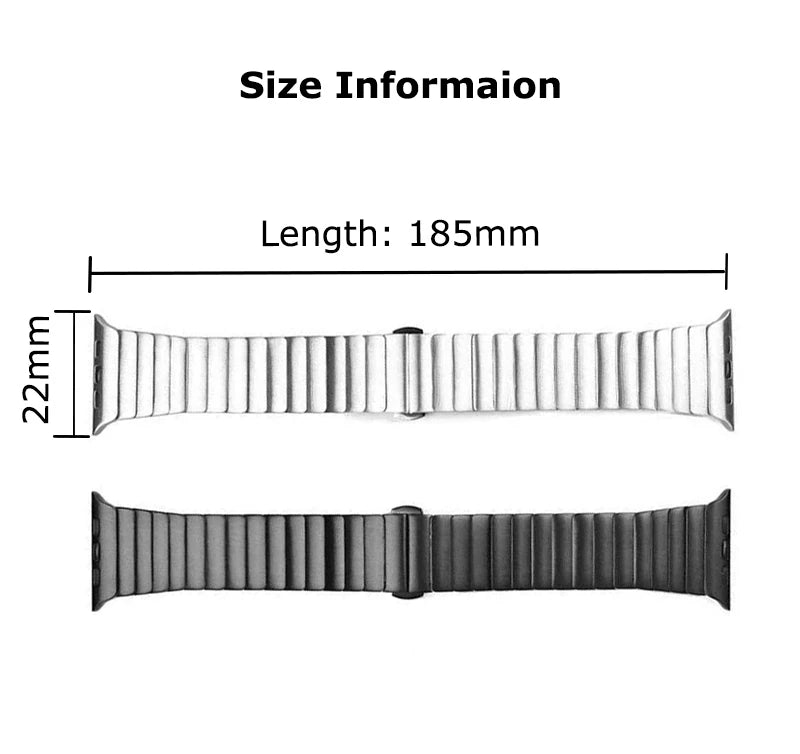Titanium color band For Apple Watch Ultra 3 49mm 11 10 46mm 9 8 7 5 SE loop for Apple Watch 45mm 41mm 42mm 44mm stainless steel band