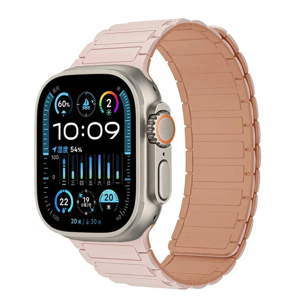 Magnetic Loop band for Apple Watch Ultra 2 1 band 49mm 10 9 8 7 46mm 42mm 45mm 41mm Silicone band Apple Watch 6 5 4 SE 40mm 44mm