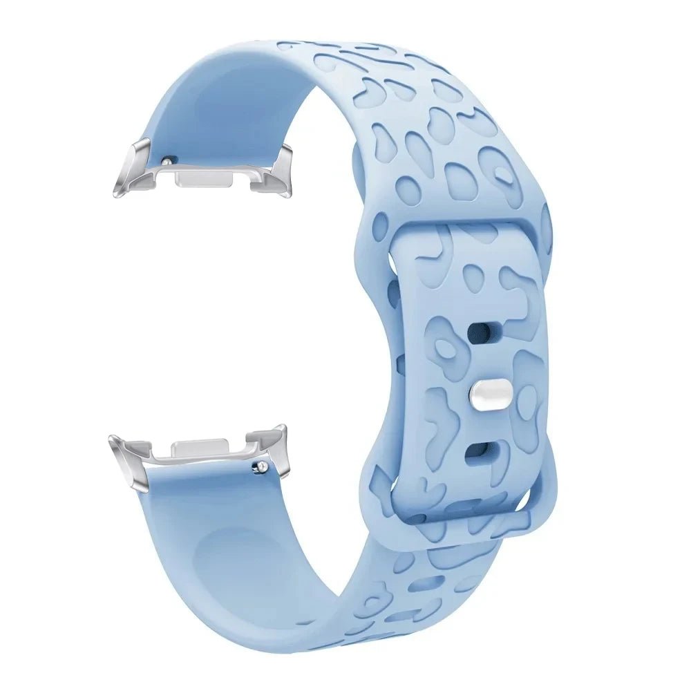 Samsung galaxy watch 8 Band Leopard Print Strap For galaxy watch 8 classic Silicone Engraved Wristband Replaceable Watchband