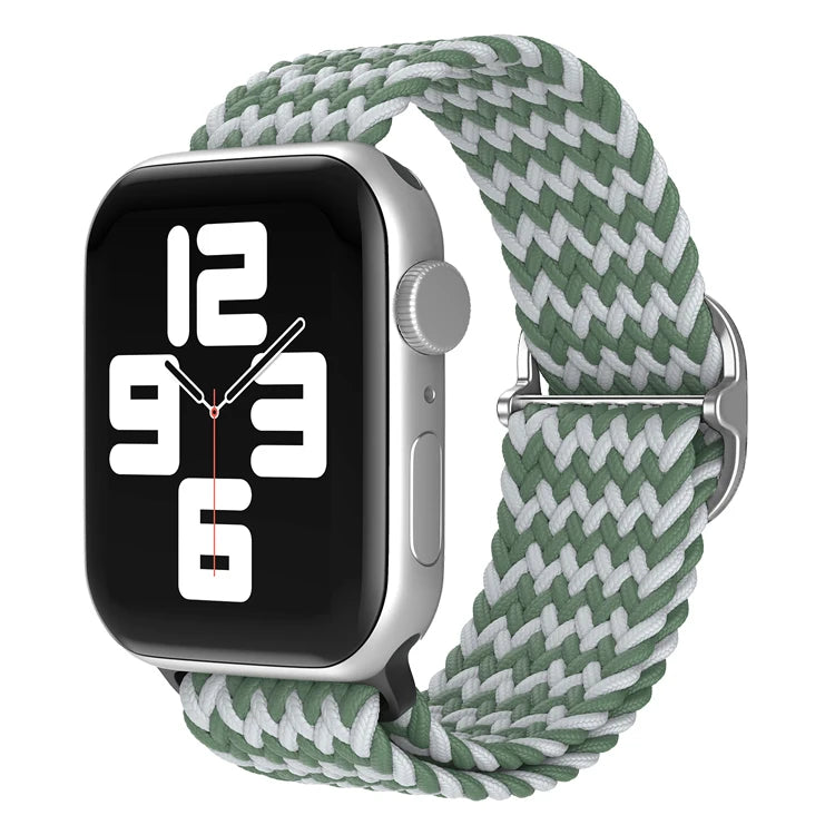 Braided Loop For Apple Watch band 49mm 44mm 45mm 41mm 42mm 38mm 40mm Elastic Solo band Apple Watch Ultra Series 7 SE 3 6 8 Band