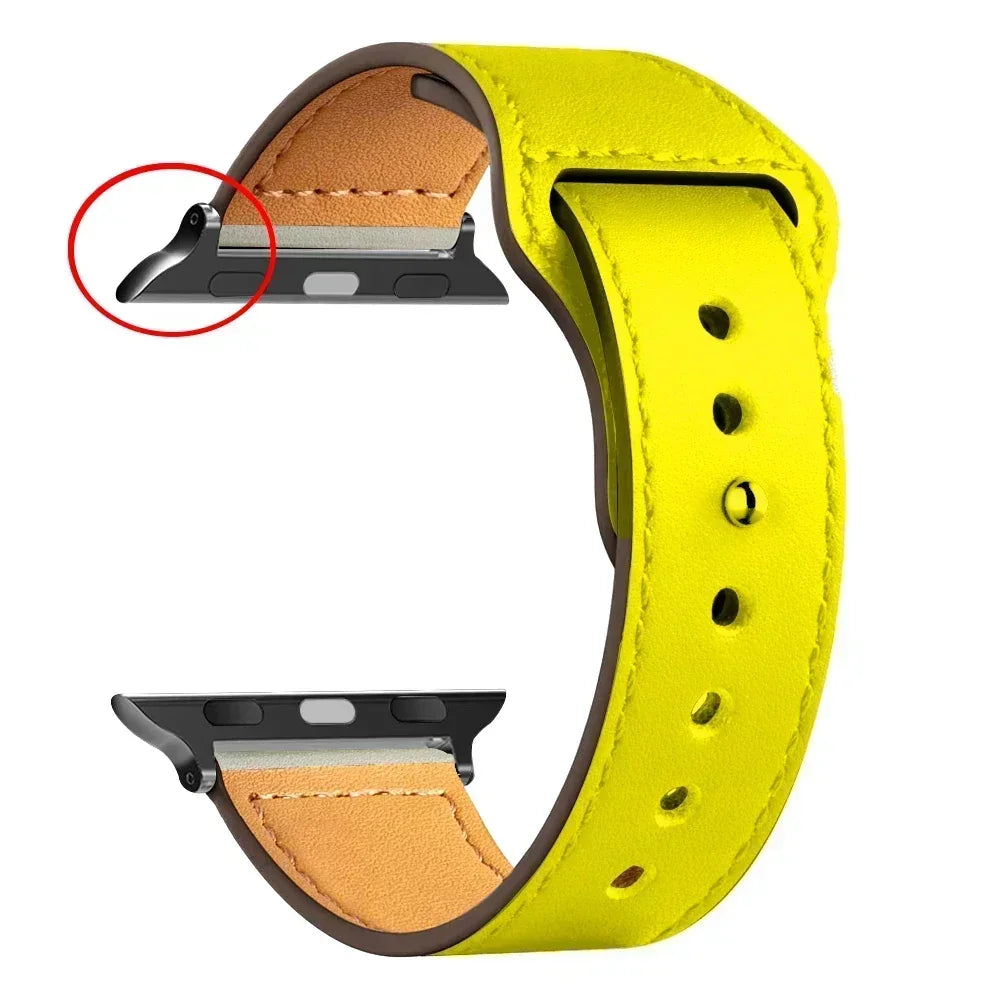 Leather band For Apple Watch 10 band 46mm 42mm 44mm 45mm 49mm 41mm 40mm correa band Apple Watch Series 8 9 3 4 5 6 SE 7 Ultra 2