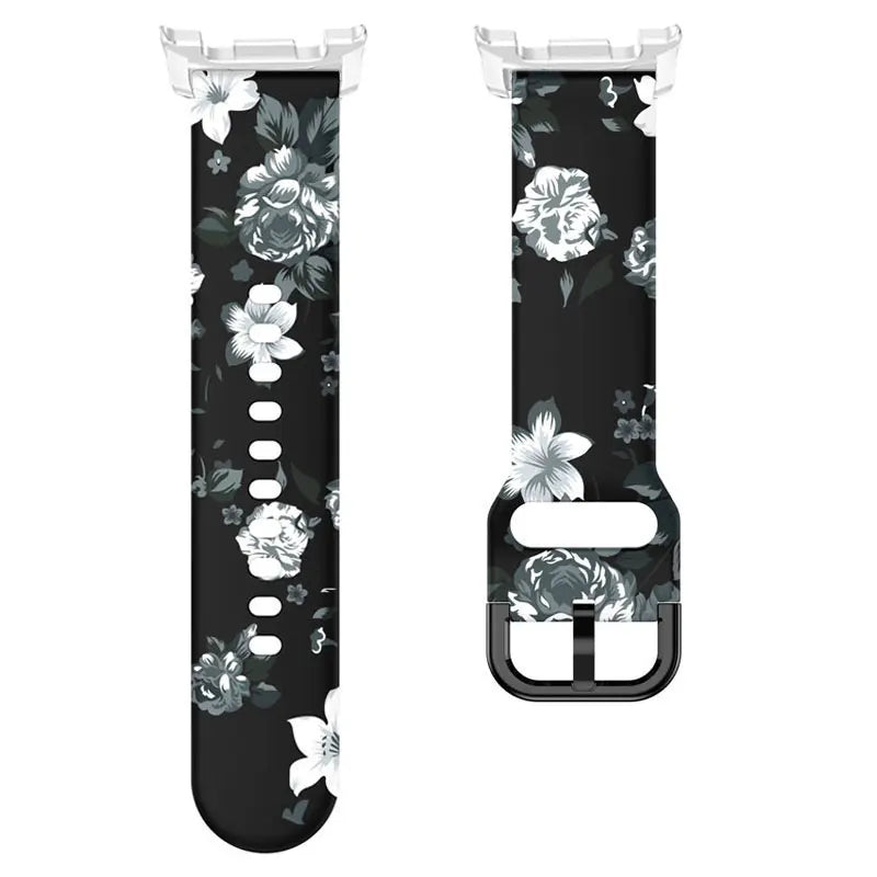 Printing Silicone Strap For Samsung Watch 8 Band Galaxy Watch 8 Classic Watchband Replacement No Gap Galaxy Watch 8 Correa