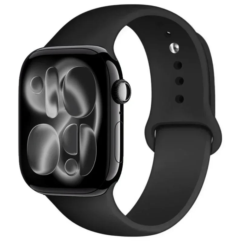 For Apple Watch band 46mm 42mm 45mm 44mm 40mm Silicone sport band Apple Watch Series 11 10 8 7 6 5 4 SE 9 Ultra 3 2 49mm band