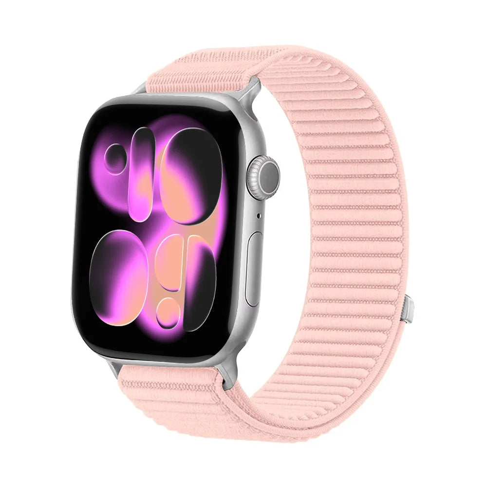 Braided Nylon Loop band for Apple Watch band 42mm 46mm 45mm 44mm 46mm 49mm band brecelet correa Apple Watch Ultra 3 SE 11 10 9 8 7 bands