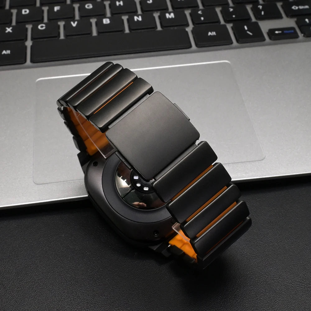 Titanium Watchband for Samsung Galaxy Watch Ultra 2025 47mm Luxury Rubber Strap for GALAXY WATCH ULTRA 47mm 2024 Men Metal Band