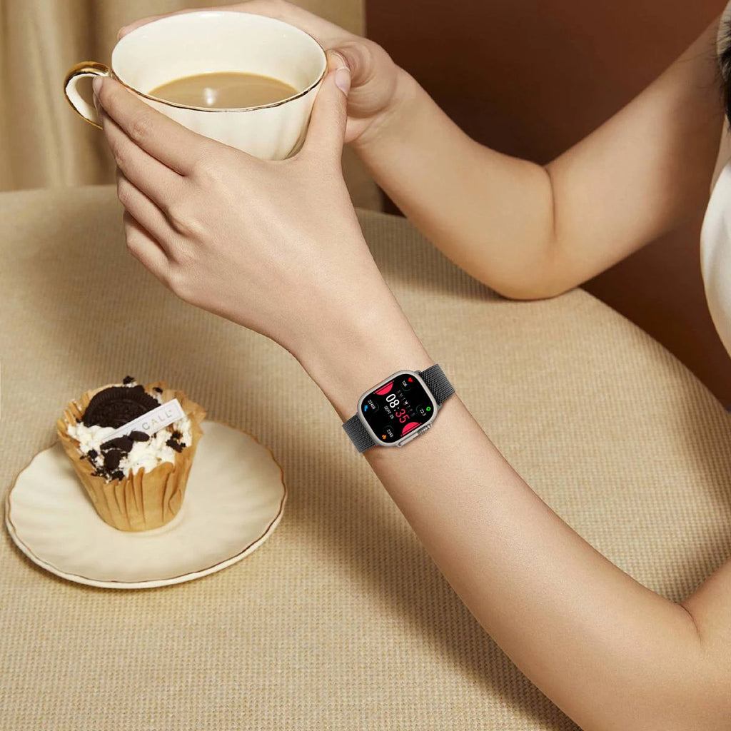 Milanese band for Apple Watch band Ultra 2 49mm 46mm 42mm 44mm 45mm 41mm 40mm Loop band for Apple Watch Series 10 9 7 8 5 6 SE 5