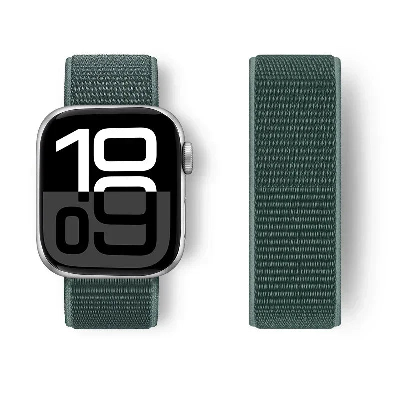 Nylon Loop For Apple Watch band 44mm 40mm 45mm 41mm 42mm 38mm 45mm sport band Apple Watch Series 9 8 7 SE 6 5 3 Ultra 2 49mm band