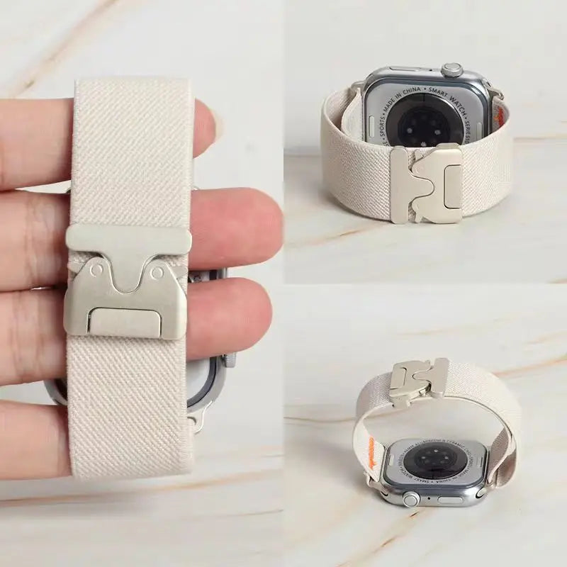 Nylon Elastic Loop Parachute band For Apple Watch band for Woman Man,Sport Smart Watch band for Apple Watch Ultra Series 10 9 8