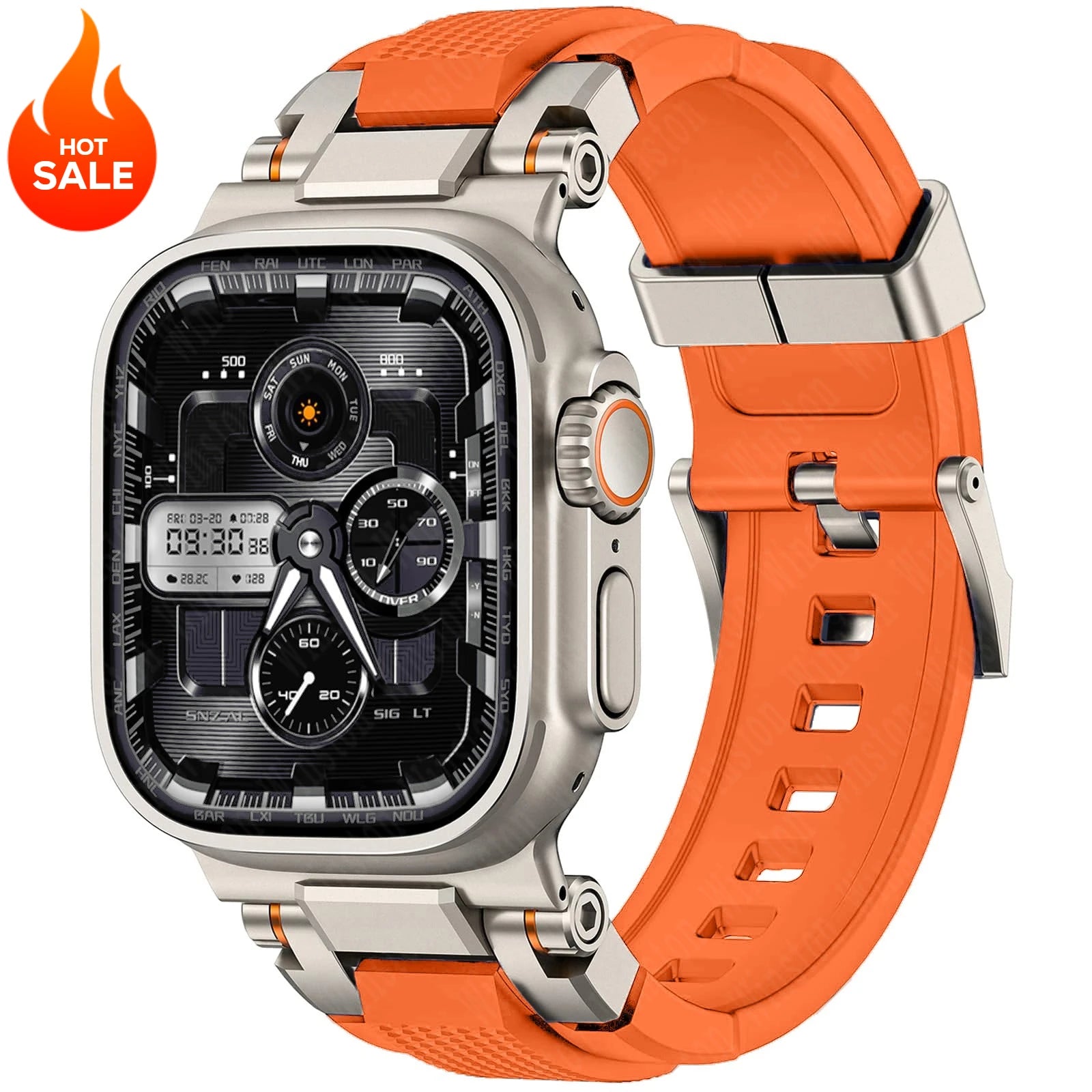 Men's Sport TPU band for Apple Watch band Ultra 2 49mm 46mm 45mm 44mm 42mm Silicone band for Apple Watch Series 10 9 8 7 6 5 4