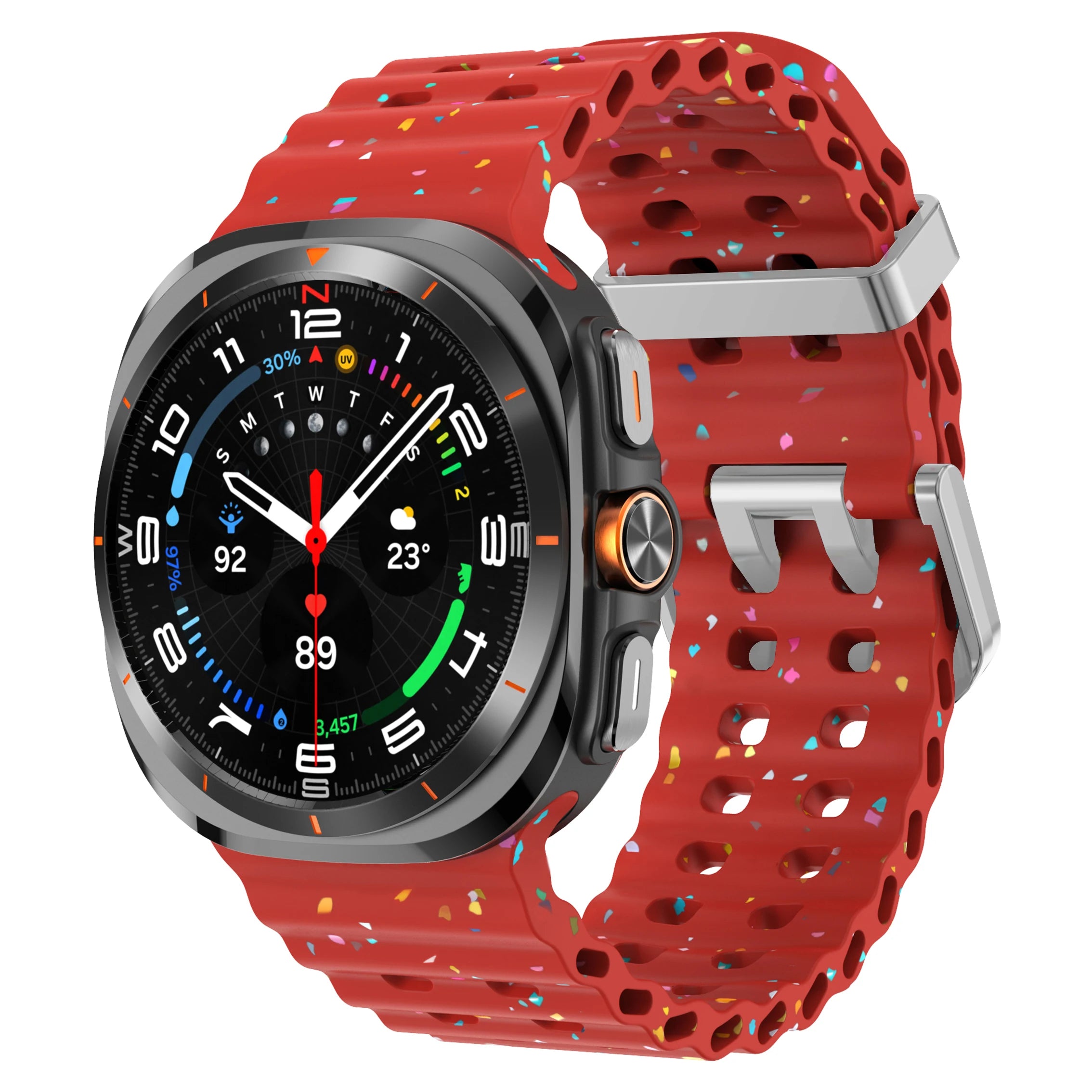 Silicone Breathable Strap For Samsung Galaxy Watch Ultra 47mm Marine Wristband Bracelet Galaxy Watch Ultra(2025) 47mm Watchband