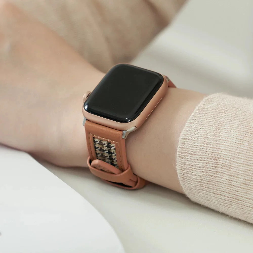 Corre Leather Loop For Apple Watch band Series Ultra 11 10 9 8 7 6 5 4 3 2 1 SE 38mm 40mm 41mm 42mm 44mm 45mm 46mm 49mm band