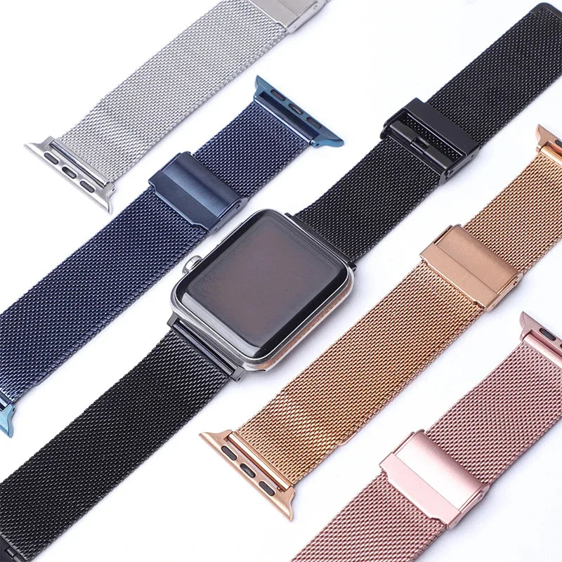 Milan band for Apple Watch band Ultra 2 49mm 40mm 44mm 42mm 40mm 46mm 41mm 45mm Buckle band Apple Watch Series 10 9 8 7 SE 6 5 4