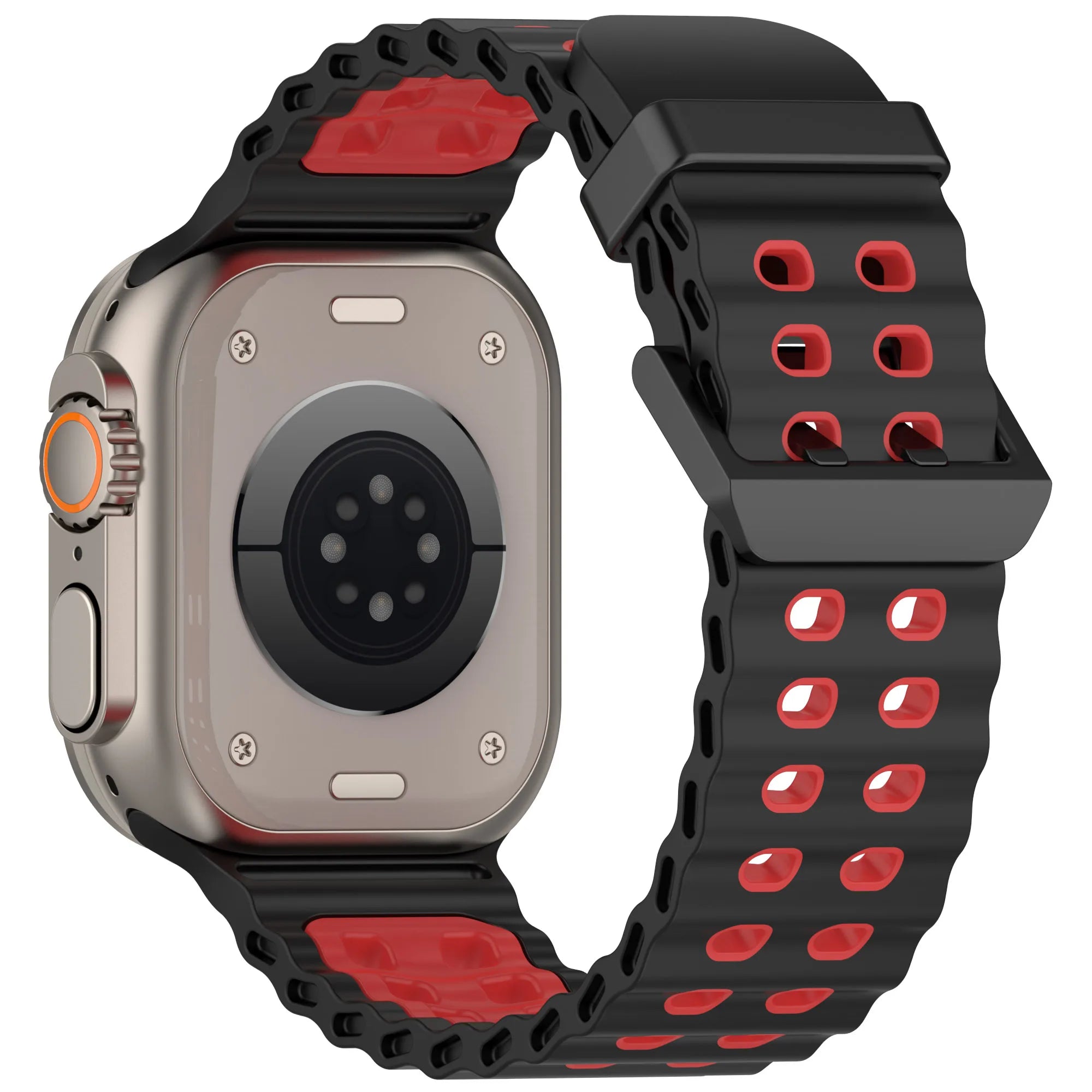 Ocean Silicone band for Apple Watch Ultra 3 2 1 49mm 11 10 46mm 9 8 7 45mm Breathable Matching Wristband Apple Watch 6 5 4 SE3 44mm