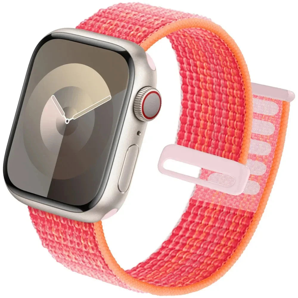Nylon loop band For Apple Watch band 49mm Ultra 2 44mm 40mm 45mm 41mm 38mm 42mm band for Apple Watch band Series 9 8 SE 7 6 5 4 3