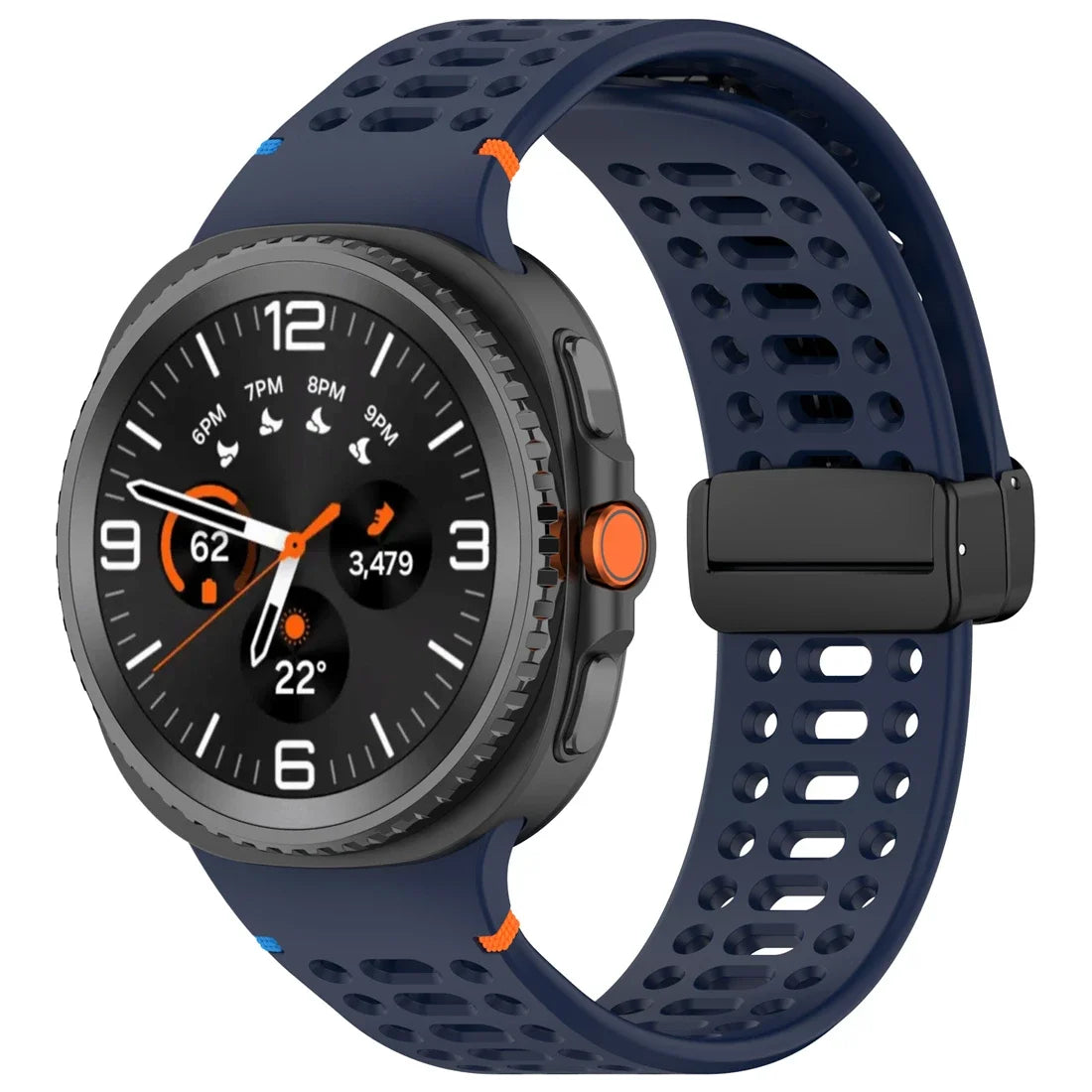 Air Hole Strap for Samsung Galaxy Watch 8 40mm 44mm Silicone Magnetic Buckle Wristband for Galaxy Watch 8 Classic Accessories