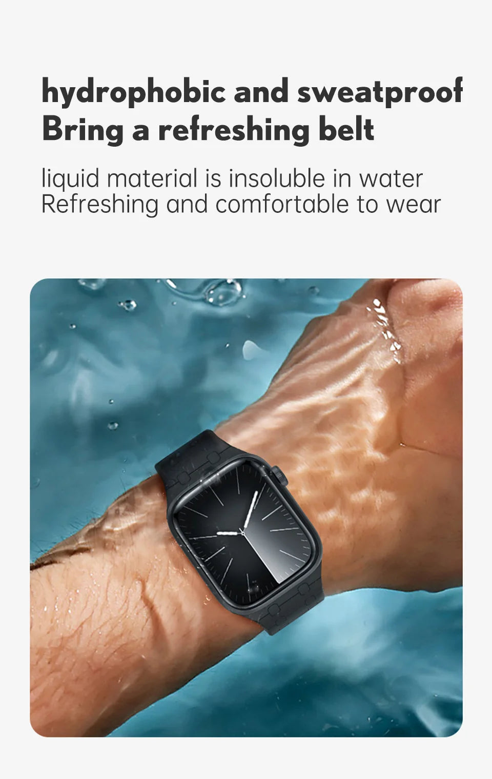 PZOZ Silicone Watch band For Apple Watch Ultra 3 2 49mm Chain Magnetic Wrist band For Apple Watch Series 11 10 9 8 Wristband