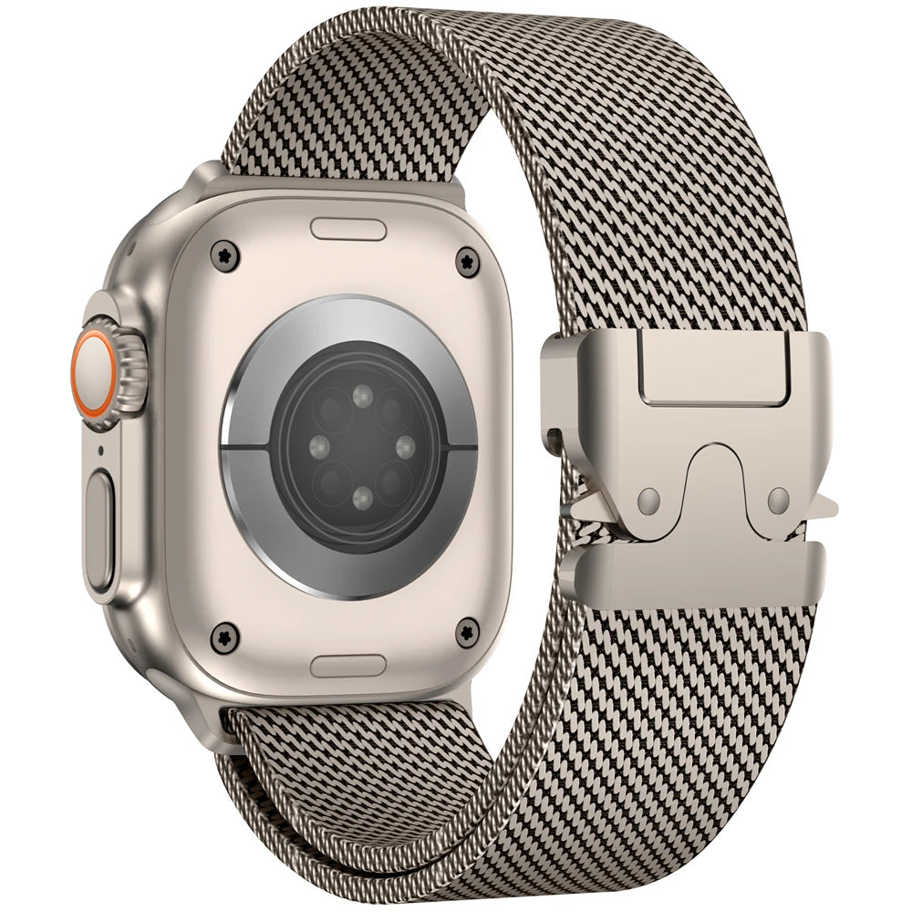 Milanese Mesh Loop for Apple Watch band 49mm 46mm 45mm 44mm 42mm Stainless Steel metal band for Apple Watch Series 10 9 8 7 Ultra 2