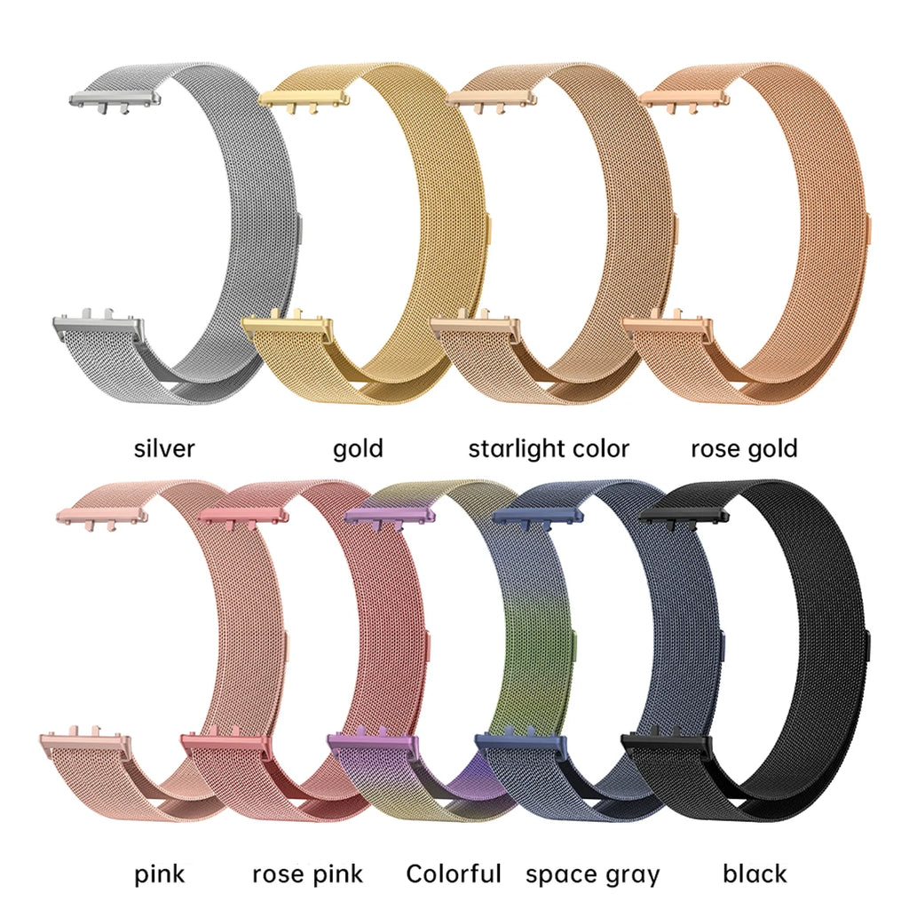 Magnetic Strap for Samsung Galaxy Fit 3 Milanese Loop Stainless Steel Bracelet Correa For Samsung Galaxy Fit 3 Band Accessories