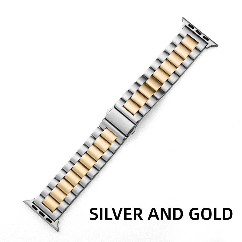Compatible with Apple Watch 38mm 40mm 41mm 42mm 44mm 45mm 49mm , Business Stainless Steel metal Watch Band,Suitable for Apple Watch SE 98765