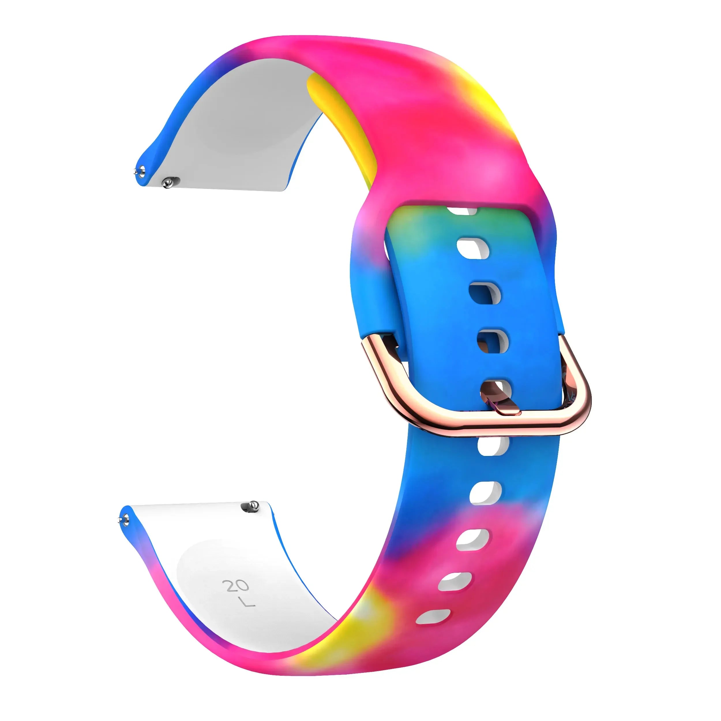20mm/22mm strap For Samsung Galaxy watch 7/4/6/5 pro/Classic Active Printing Silicone bracelet For Amazfit GTR/GTS 4-2 mini band