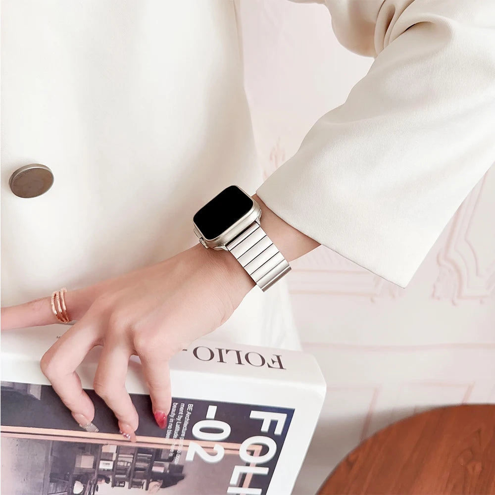 Stainless steel band for Apple Watch band 49mm 45mm 41mm 44mm 40mm 42mm 38mm metal bands Apple Watch Ultra 11 10 9 4 5 SE 6 7 8