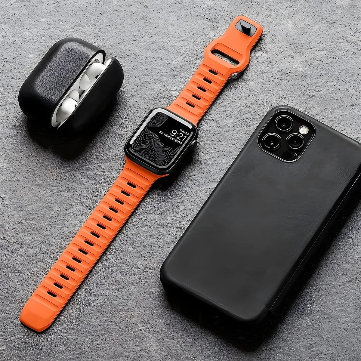 band For Apple Watch band 49mm 44mm 45mm 41mm 40mm 42mm 38mm Soft Silicone sport band Apple Watch Serise 8 7 SE 6 5 9 Ultra 49mm