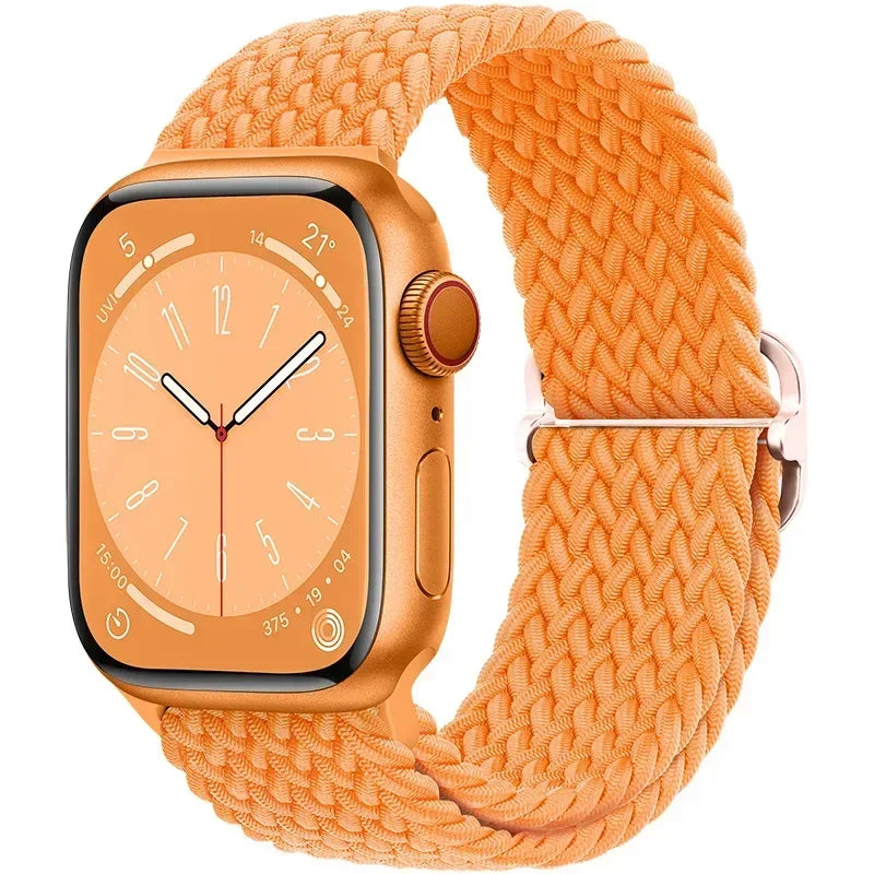 Braided Nylon band for Apple Watch band Ultra 2 49mm Series 10 46mm 42mm 44mm 40mm 41mm Adjustable band Apple Watch 9 8 7 6 SE 5 4