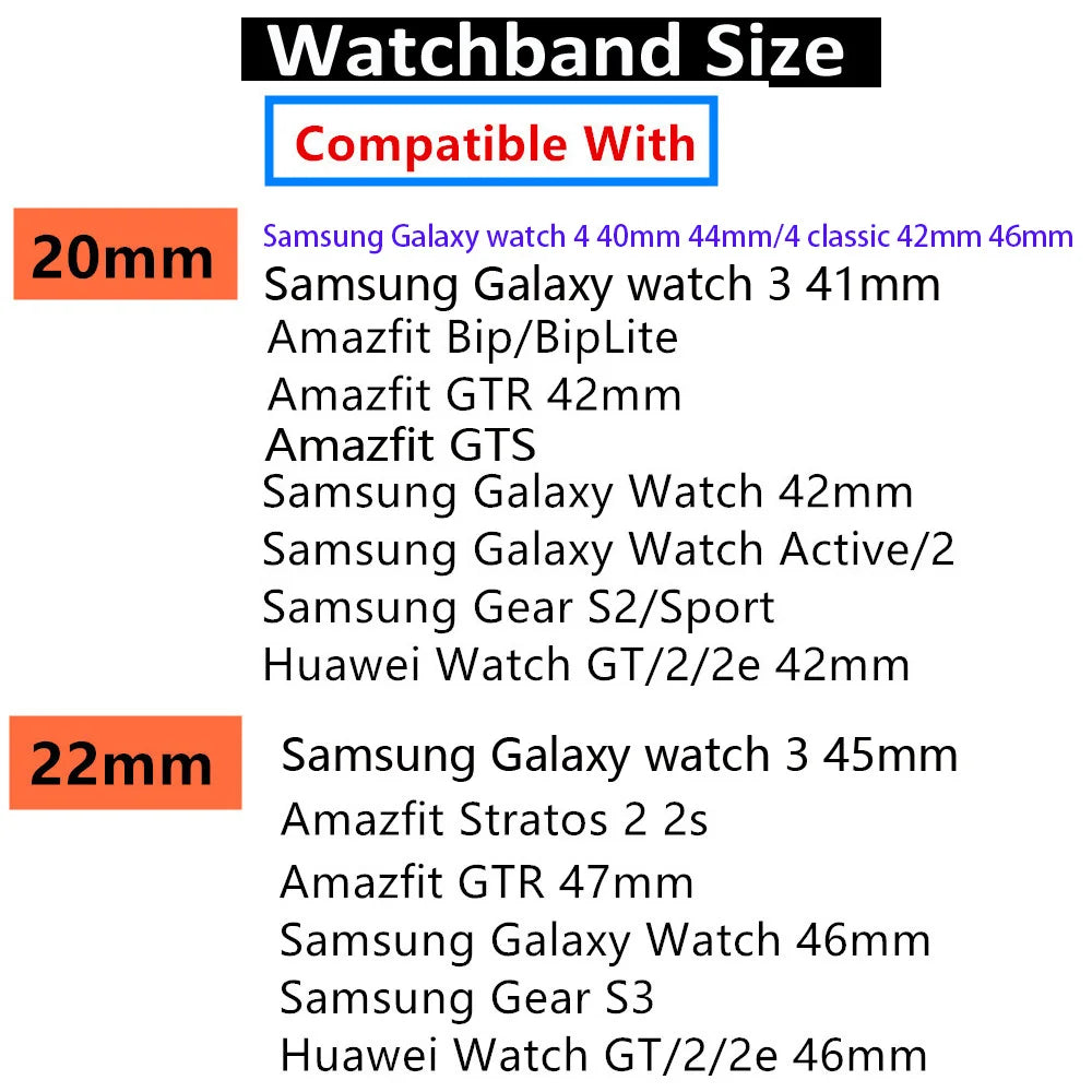 Scrunchie Strap For Samsung Galaxy watch 4/active 2/3/46mm/42mm/Gear S3 20mm/22mm bracelet Amazfit Bip Huawei watch GT/2/3 strap