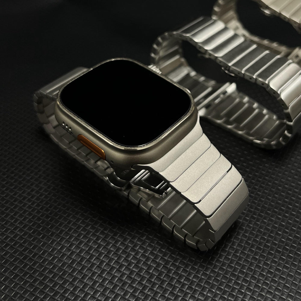 Titanium color band For Apple Watch Ultra 3 49mm 11 10 46mm 9 8 7 5 SE loop for Apple Watch 45mm 41mm 42mm 44mm stainless steel band