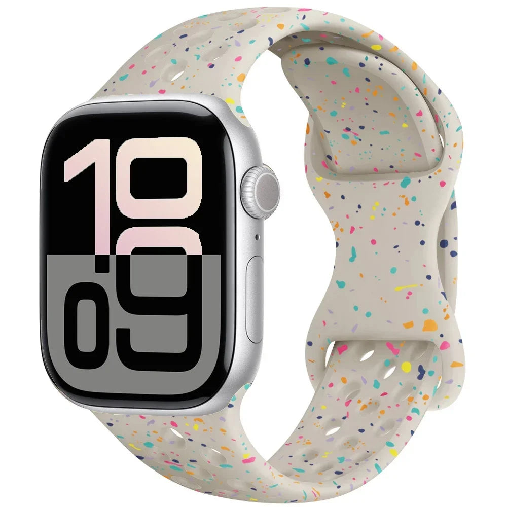 Silicone band for Apple Watch Series 11 10 46mm 42mm Sport band Apple Watch 9 8 7 6 5 SE 4 Ultra 3 2 49mm 45mm 44mm 40mm 41mm Band