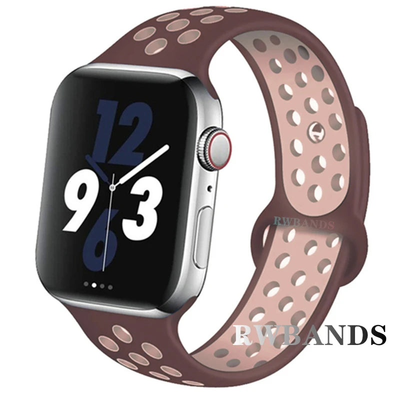 Sport band for Apple Watch band 46mm 44mm 40mm 42mm 38mm 41mm 45mm Breathable band Apple Watch Series 10 9 8 7 6 SE 5 3 Ultra 2 49mm