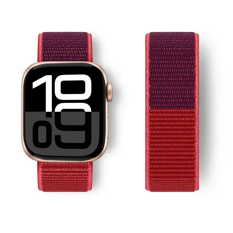 Nylon Loop For Apple Watch band 44mm 40mm 45mm 41mm 42mm 38mm 45mm sport band Apple Watch Series 9 8 7 SE 6 5 3 Ultra 2 49mm band
