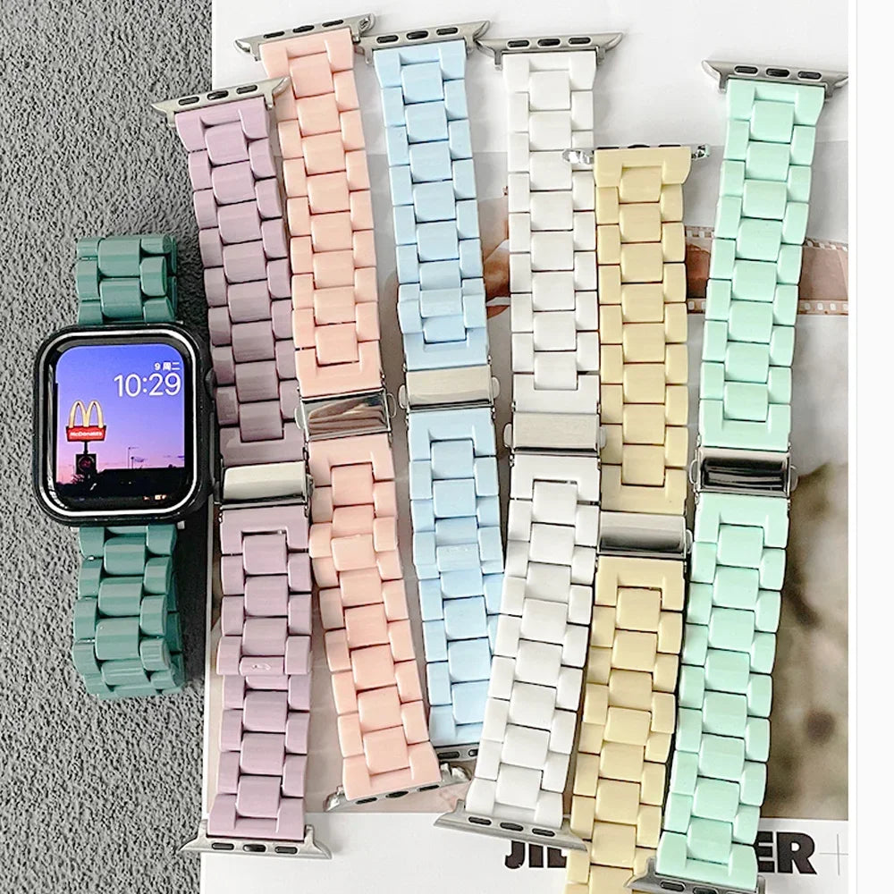 Candy band For Apple Watch band 44mm 40mm 41mm 45mm 38mm 42mm emovable link band Apple Watch Series 9 8 7 SE 6 5 4 3 Ultra 2 49mm