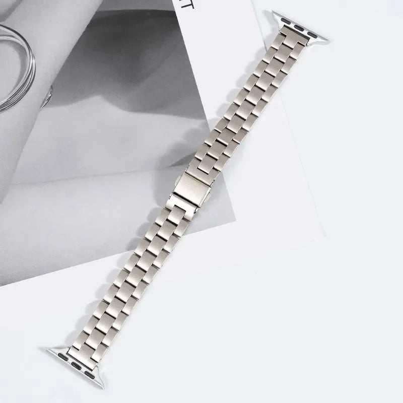 Thin band for Apple Watch band 45mm 44mm 41mm 40mm 42mm 38mm 49mm Stainless Steel metal band Apple Watch Series 10 9 8 3 Ultra 7 6 SE