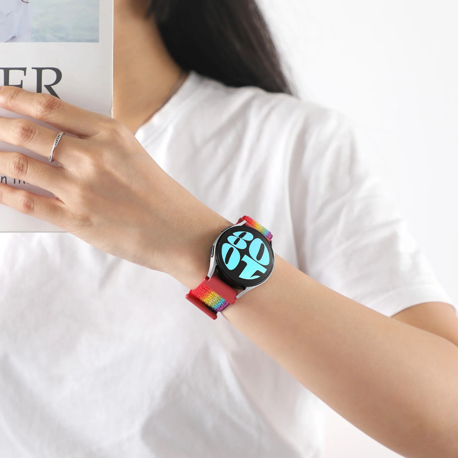 Nylon Loop Band For Samsung Galaxy Watch 6 4 7 classic/5 Pro/active 2/Gear S3 20mm/22mm Bracelet Huawei watch GT 2e 3 pro strap