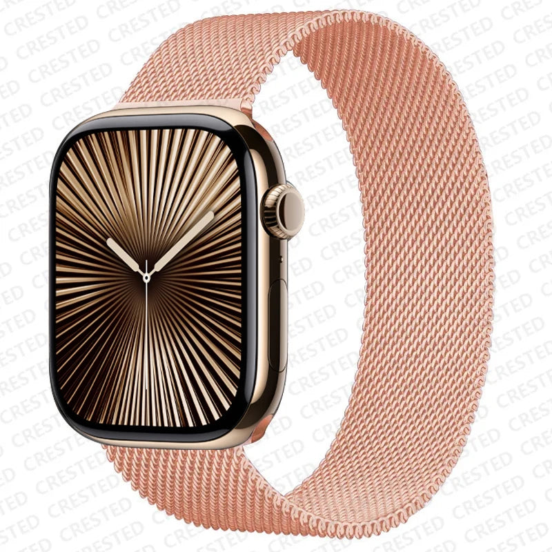 Milanese Loop band For Apple Watch 11 10 9 7 SE 6 8 46mm 42mm 44mm 45mm 40mm 41mm belt correa band Apple Watch band Ultra 3 49mm
