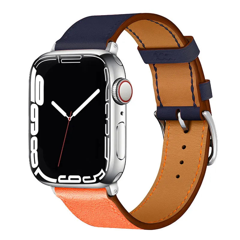 Leather Watch band for Apple Watch band 46mm 44mm 49mm 45mm 42mm 40mm 38mm 41mm band Apple Watch Series 10 Ultra 9 8 7 6 5 4 3 SE