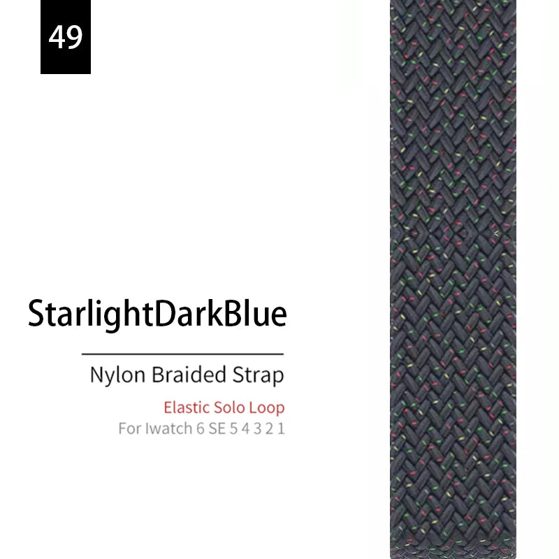 Elastic Solo Loop band For Apple Watch 44mm 40mm 45mm 41mm 46mm 42mm Ultra 49mm band for Apple Watch Series 10 9 8 7 SE 6 5 4 band