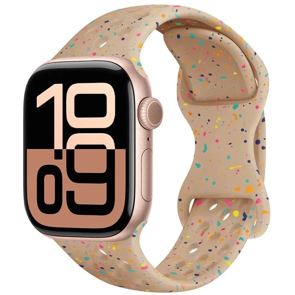 Silicone band for Apple Watch Series 11 10 46mm 42mm Sport band Apple Watch 9 8 7 6 5 SE 4 Ultra 3 2 49mm 45mm 44mm 40mm 41mm Band