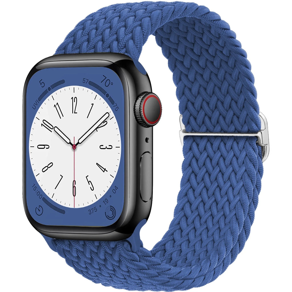 Braided solo loop band For Apple Watch 10 11 band 44mm 40mm 45mm 46mm 49mm 41mm correa band Apple Watch Series SE 8 9 Ultra 2 3